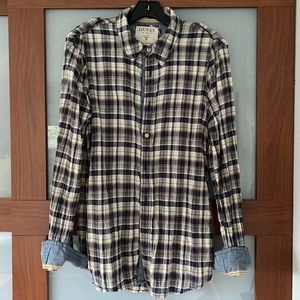 Men’s Guess button down shirt.